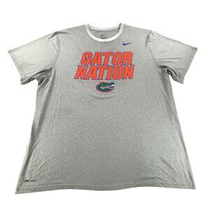 Nike Gator Nation Dri-Fit T-Shirt XXL Mens Gray